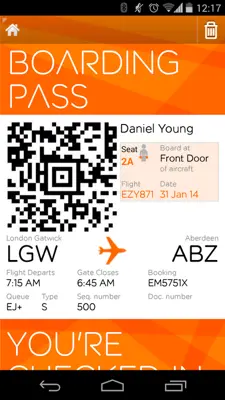 easyJet android App screenshot 1